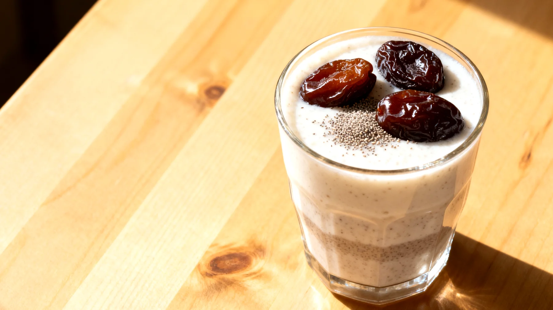 Flohsamenschalen-Smoothie mit Kefir und Pflaumen"