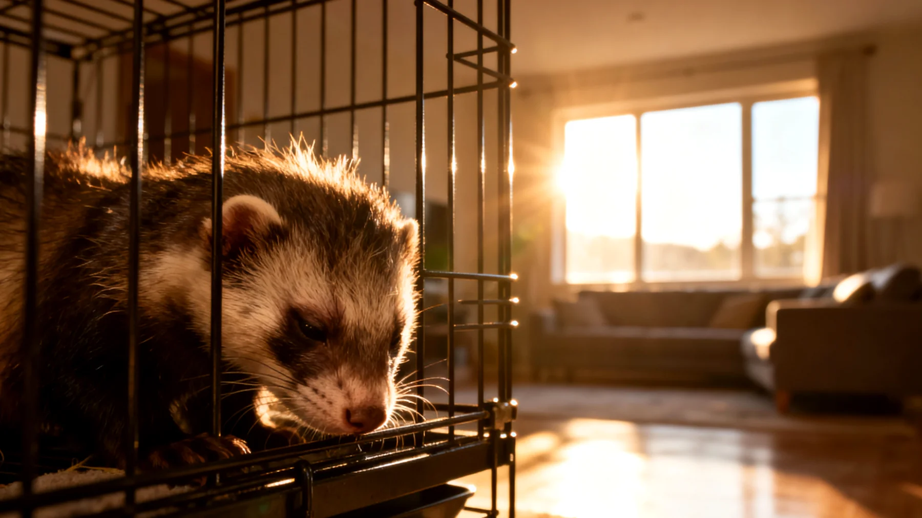 Frettchen benötigen täglich mehrere Stunden beaufsichtigten Freilauf außerhalb ihres Käfigs in der Wohnung, was viele Halter nicht wissen oder unterschätzen. Ohne ausreichende Bewegung und mentale Stimulation können Verhaltensprobleme, Aggression und gesundheitliche Beschwerden entstehen."