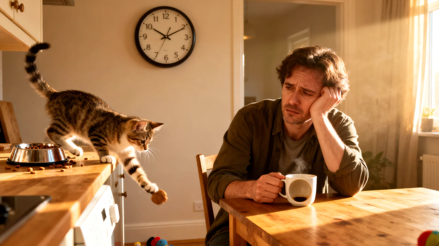 Katzenbesitzer haben Schwierigkeiten, eine strukturierte tägliche Routine für ihr Kätzchen zu etablieren, die Fütterungszeiten, Spielphasen, Sozialisierung und Schlafrhythmus optimal aufeinander abstimmt"