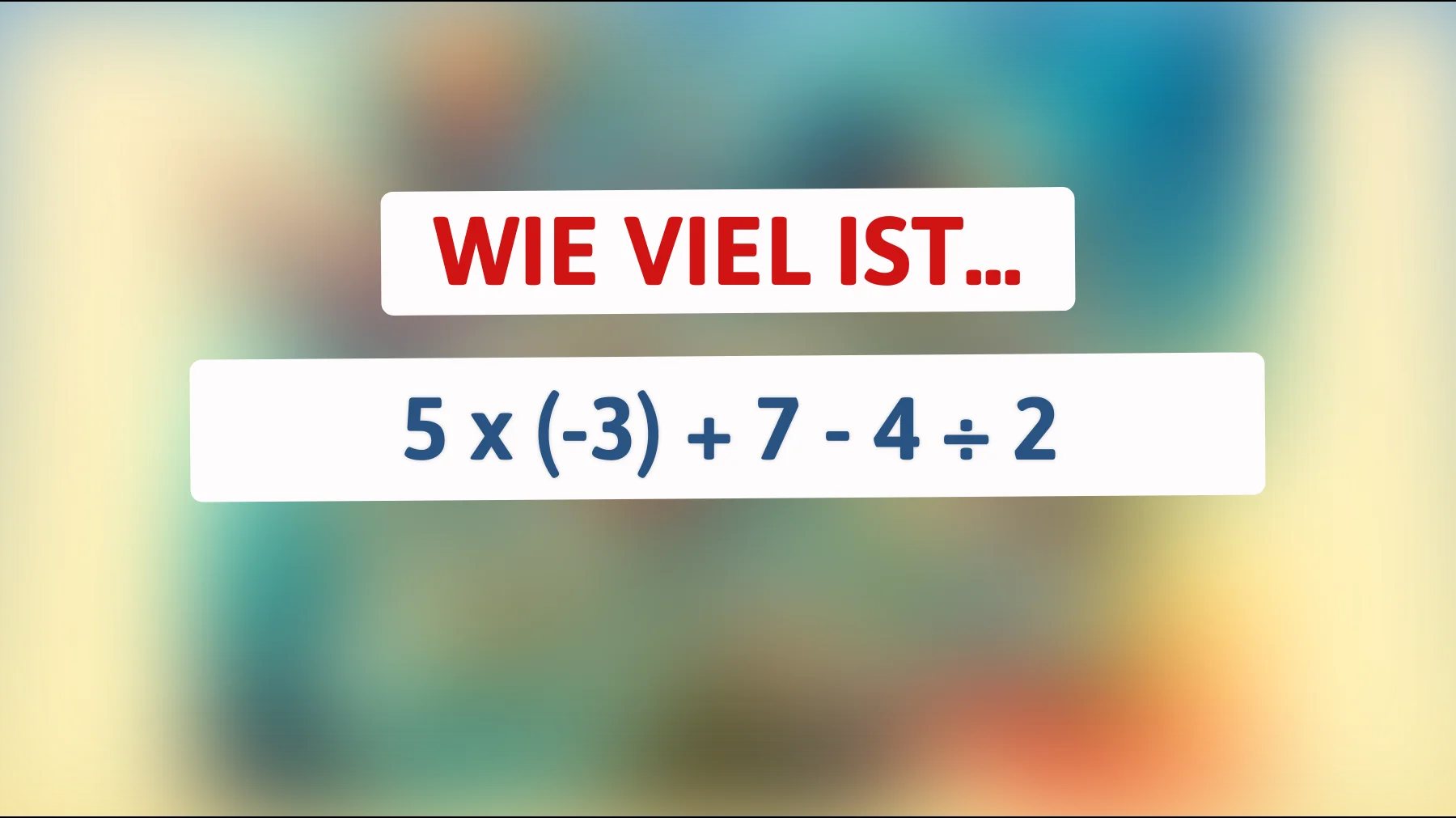 Nur 1% der Menschen können diese mathematische Herausforderung meistern: Kannst du es auch?"