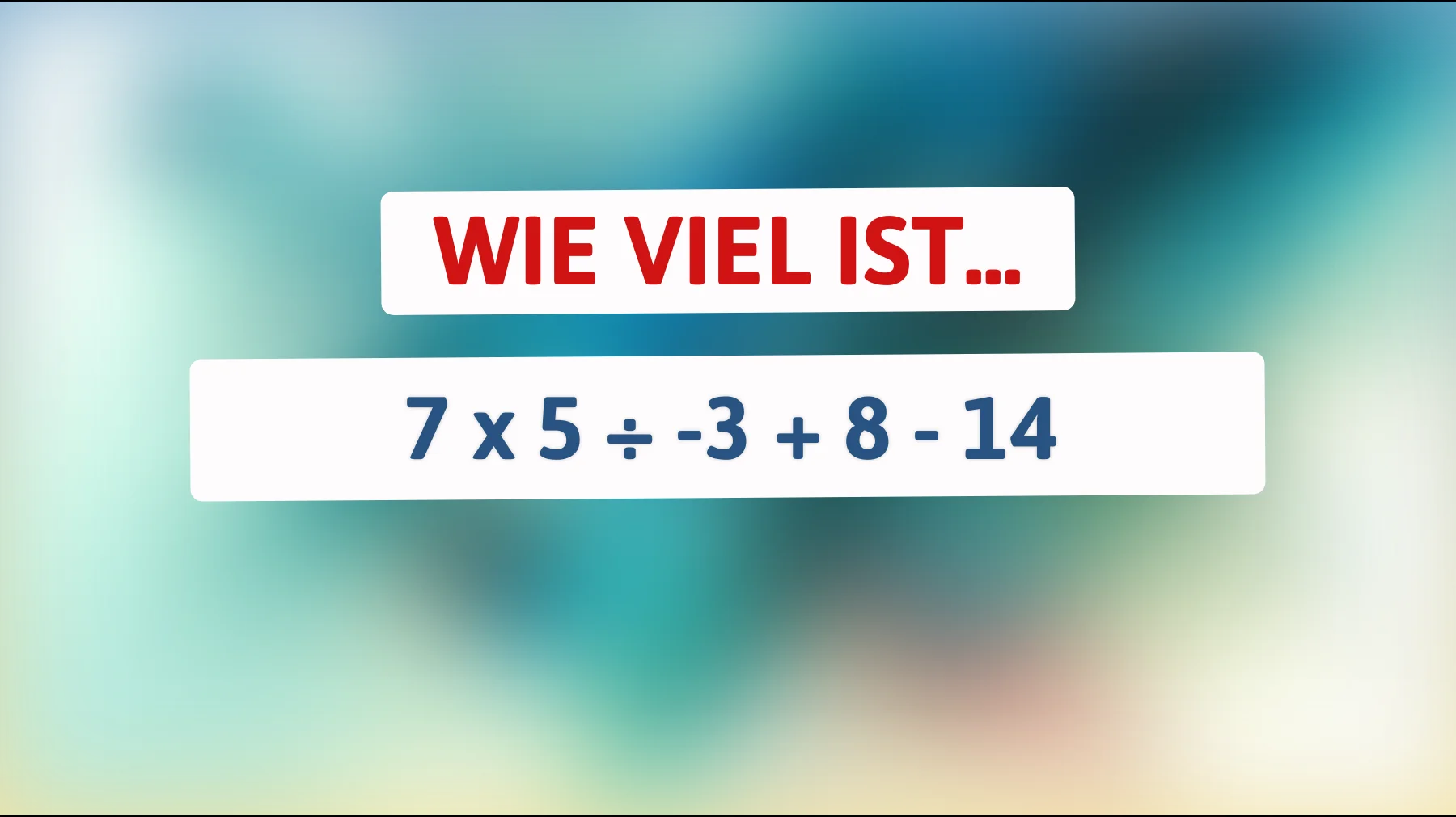 Nur 1% der Menschen können dieses Mathe-Rätsel lösen: Traust du dich, es zu probieren?"