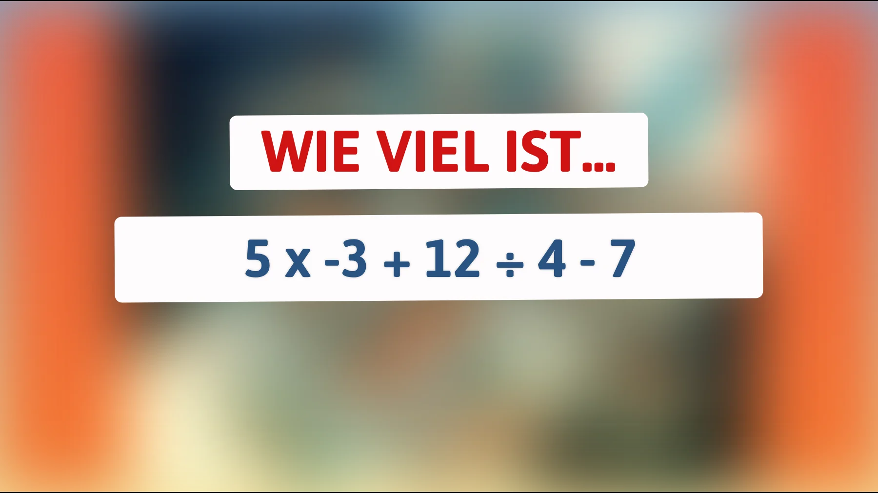Nur 1% der Menschen können dieses mathematische Rätsel knacken! Bist du einer der Genies, die die Antwort kennen?"