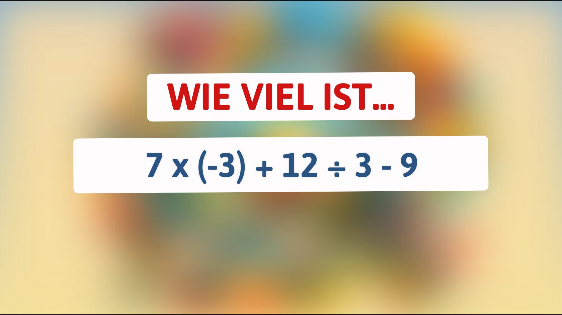 Nur 1% der Menschen kann diese scheinbar einfache Mathematikaufgabe LÖSEN! Wirst du die Antwort herausfinden?"