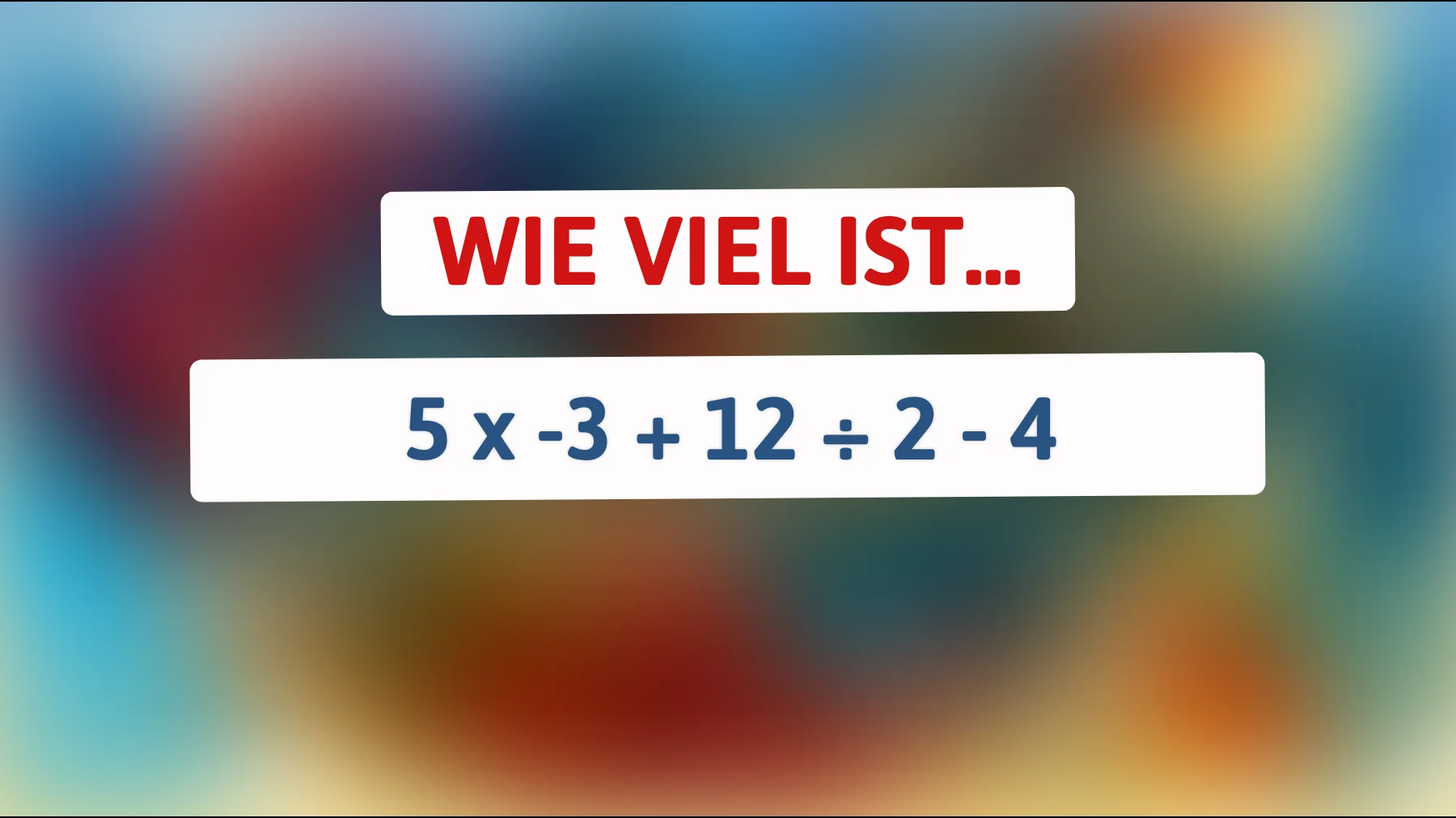 Nur 2% der Menschen lösen dieses Mathe-Rätsel korrekt: Bist du einer von ihnen?"