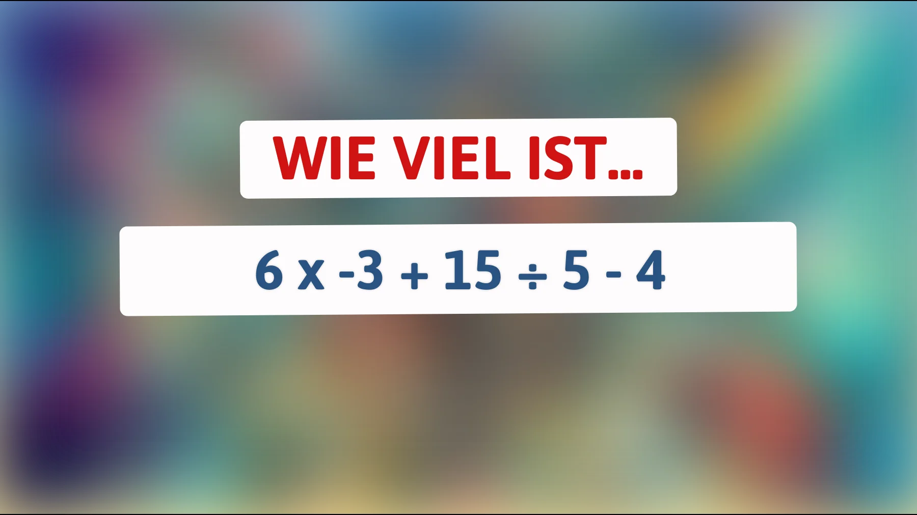 Nur für Genies: Kannst du das mathematische Rätsel lösen, das alle zum Staunen bringt?"