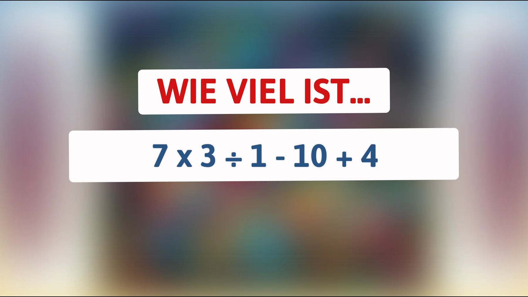 Nur für schlaue Köpfe: Kannst du das knifflige Rätsel in Sekunden lösen?"