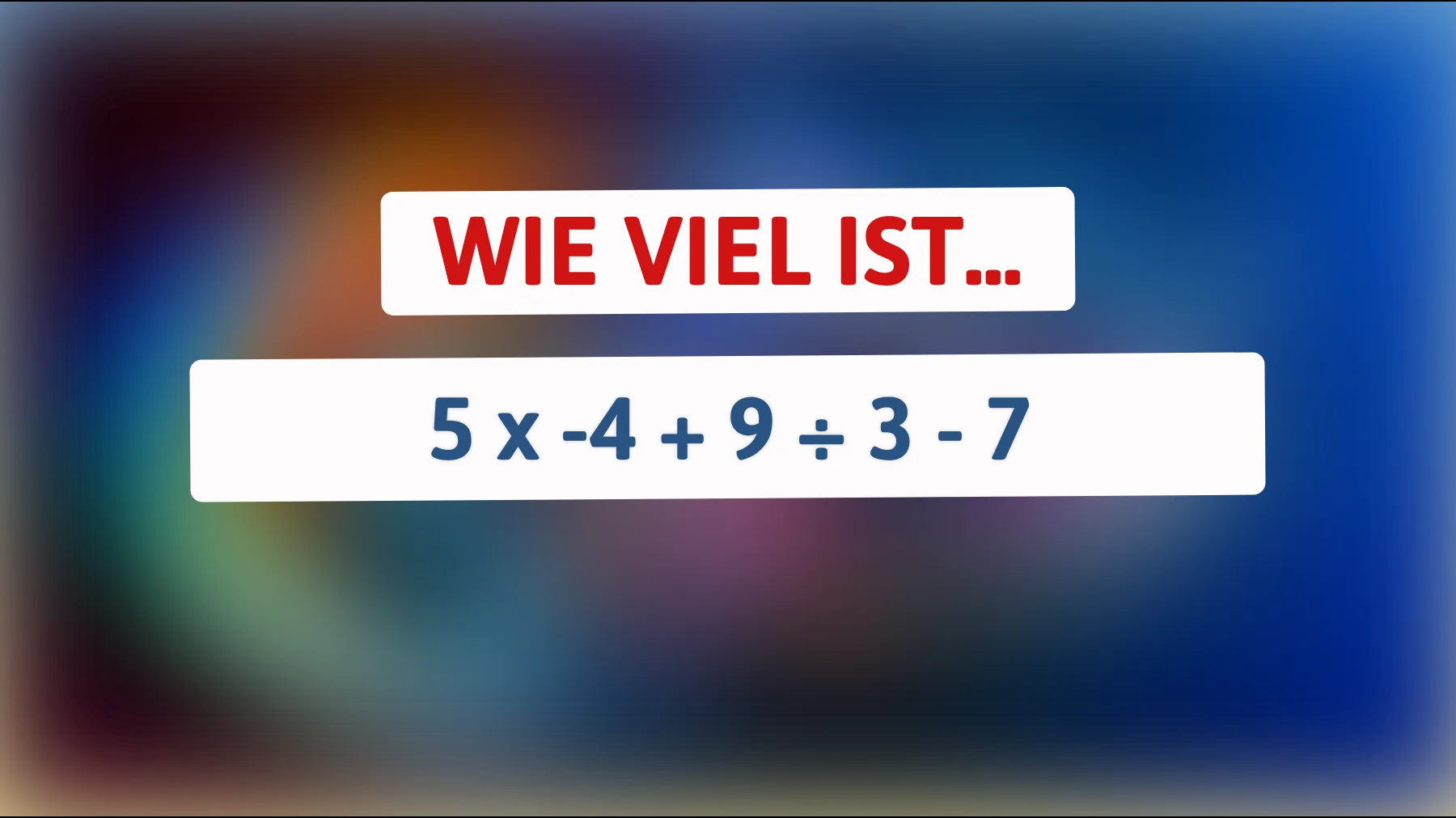 Dieses Rätsel kann nur von den brillantesten Köpfen gelöst werden: Schaffst du es, die richtige Antwort auf diese knifflige Gleichung zu finden?"