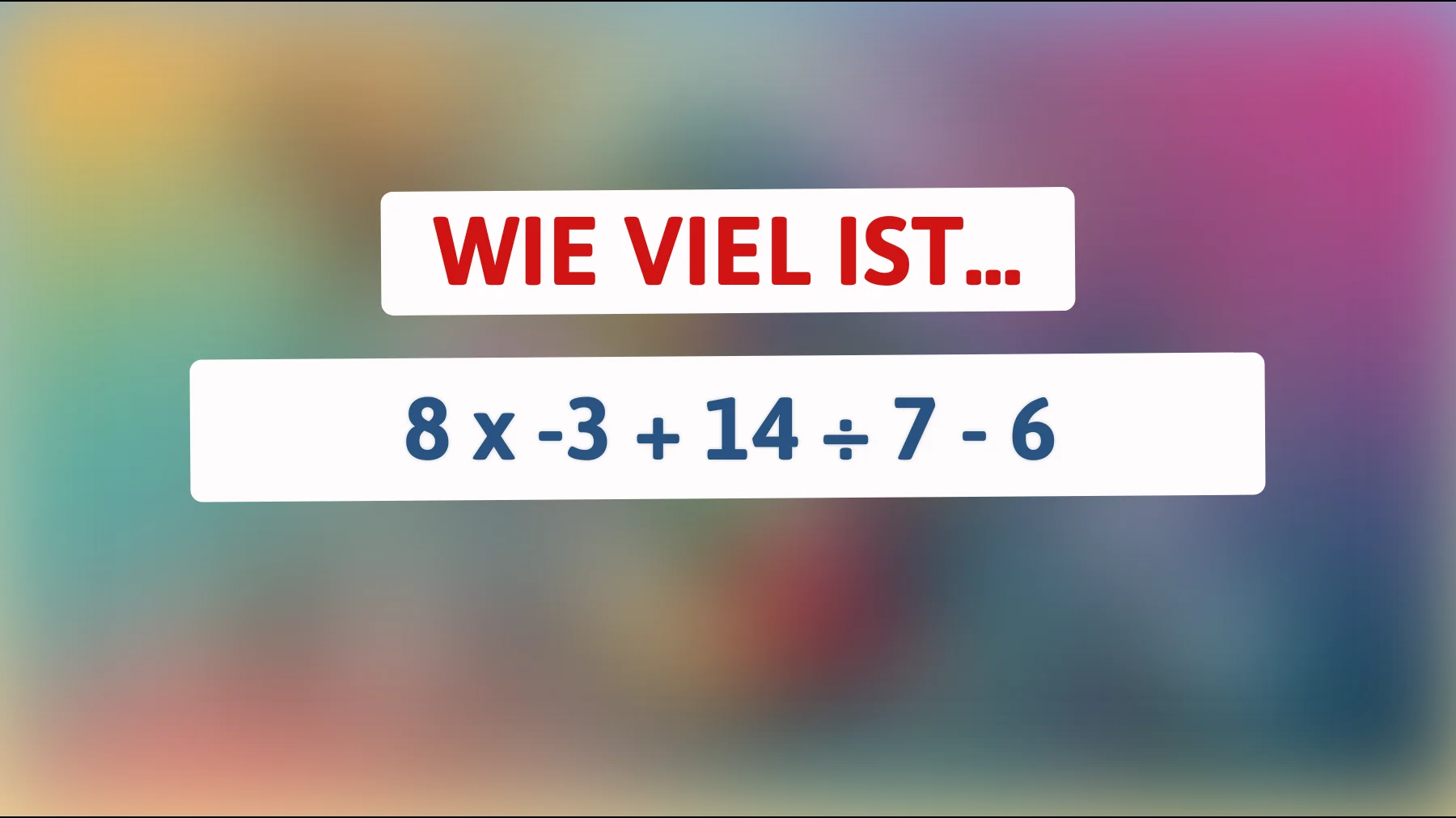 Nur 1% der Menschen können dieses Mathe-Rätsel lösen: Bist du schlau genug?"