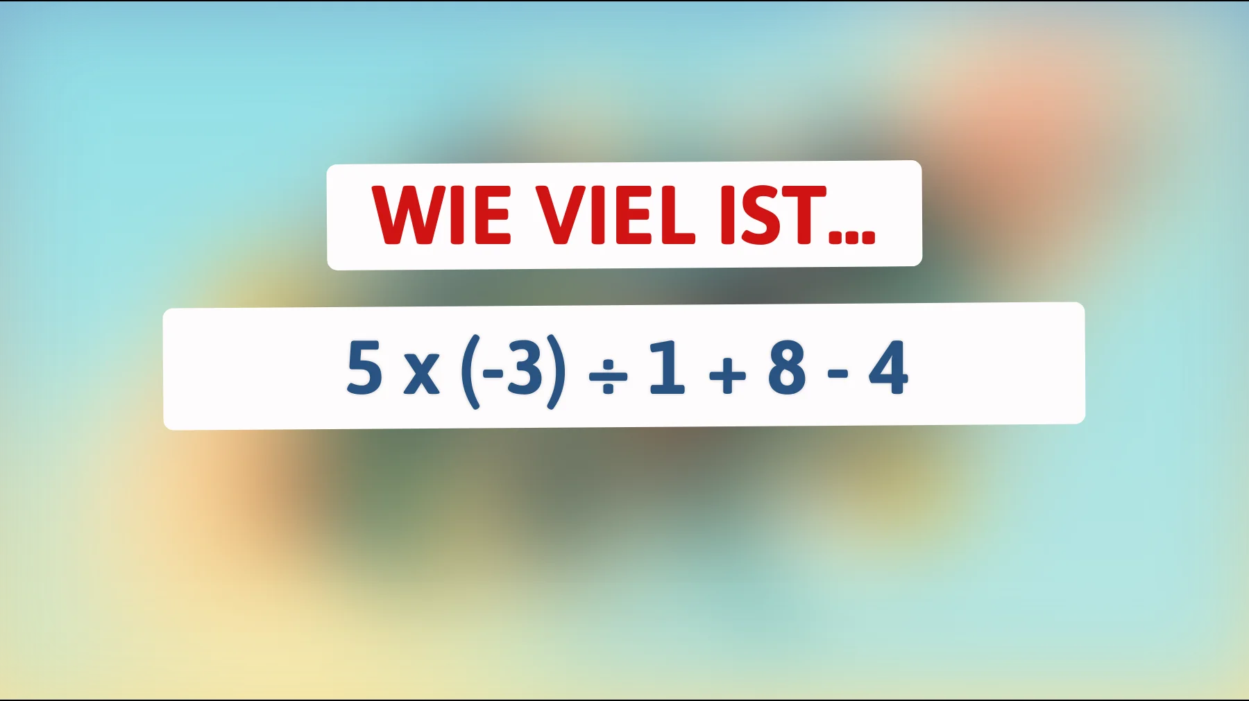 Nur Genies können dieses mathematische Rätsel lösen – kannst du das Ergebnis herausfinden?"
