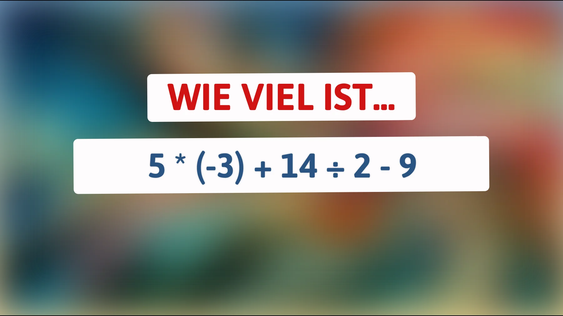 Nur echte Genies können dieses knifflige Mathe-Rätsel lösen! Bist du schlau genug?"