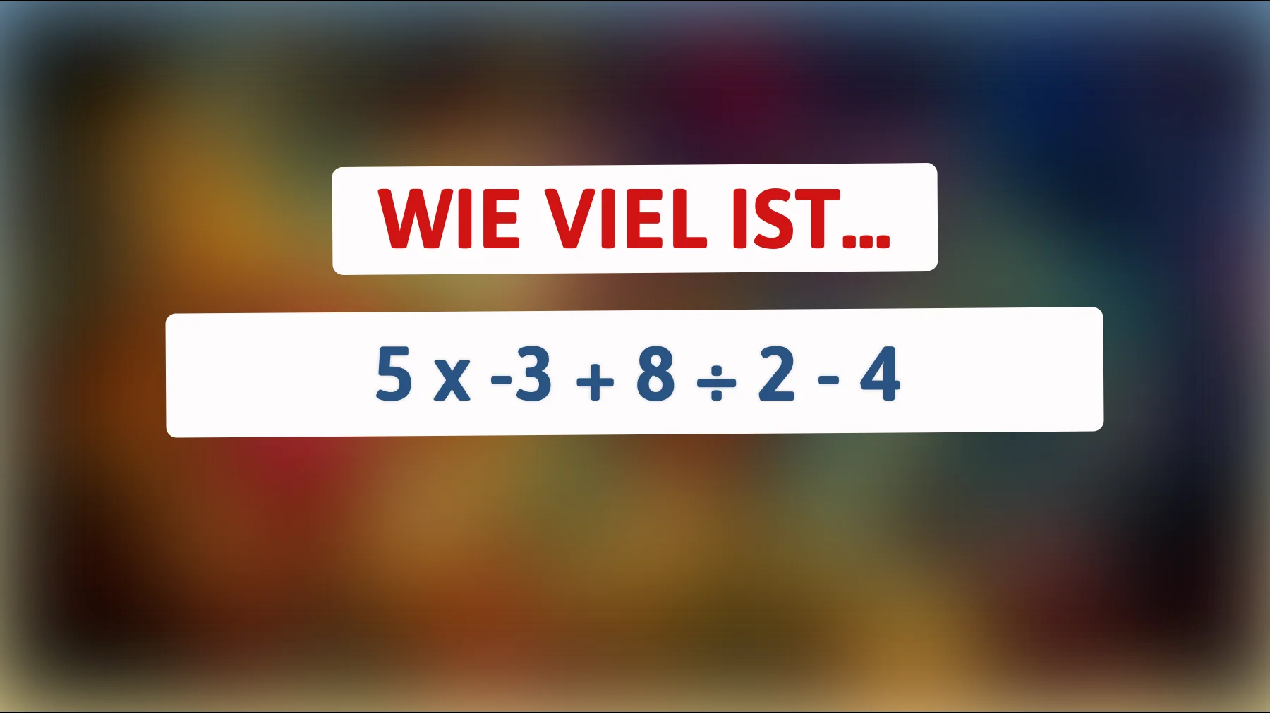 Bist du klug genug, dieses mathematische Rätsel zu knacken? Teste dein Gehirn mit diesem einfachen Trick!"